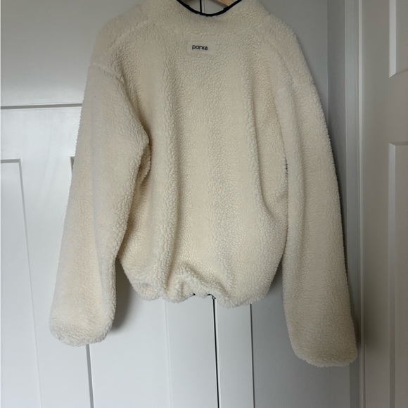 Parke Cream/Navy Fleece size S/M - Picture 5 of 5